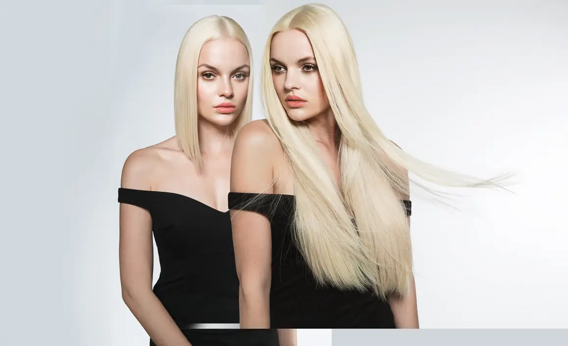 Haarverlängerung Vorher Nachher - Great Lengths Keratin Bonding Extensions Wien
